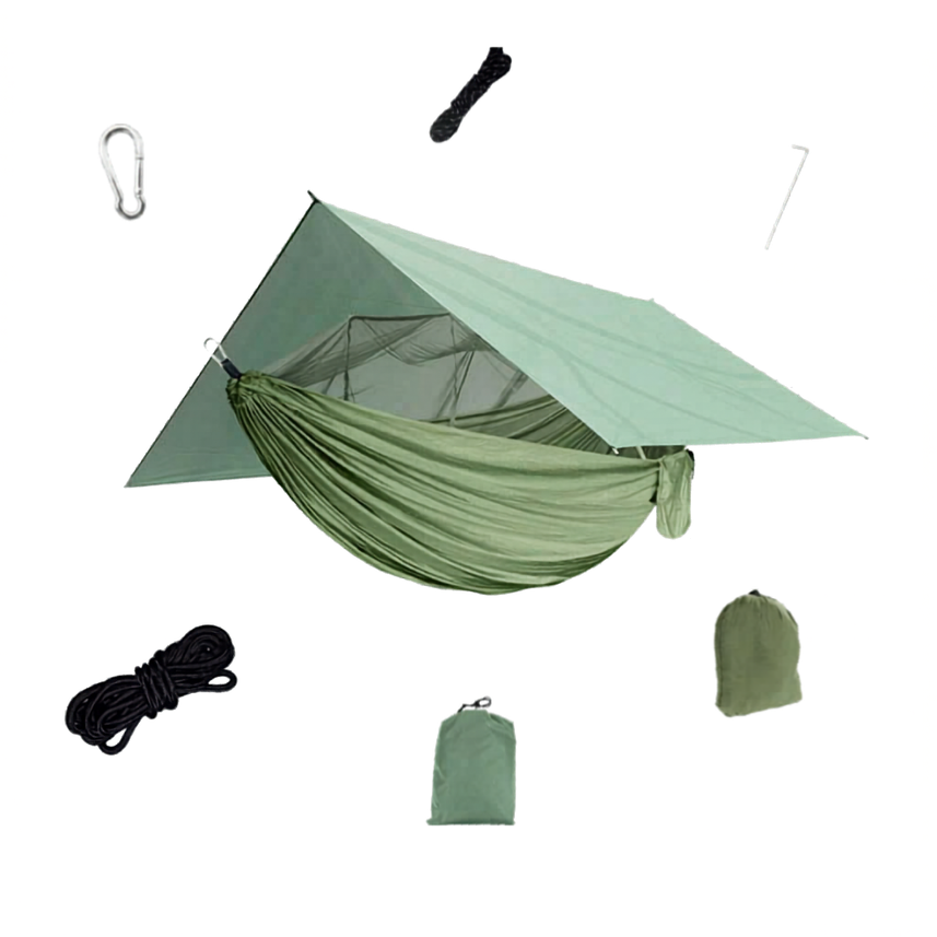 Kit de Hamaca Weston — Hamaca con Mosquitero + Tarp Impermeable